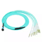 MPO UPC to LC APC 12 Core MPO Fiber Optic Patch Cord