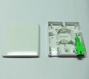 White color FTTH mini customer terminal box retardant ABS plastic shell for SC adapter