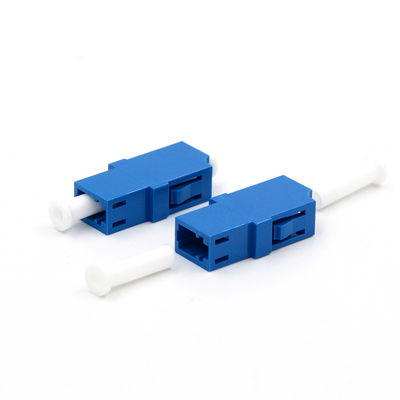 Blue Simplex Plastic Flangeless Lc Fiber Optic Adapter