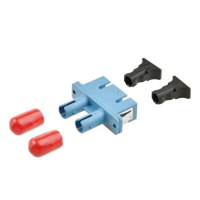 Plastic ST Female to SC Female Hybrid Duplex Fiber Optic Coupler