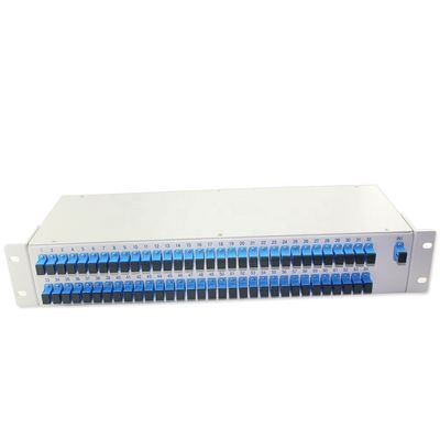 19" 1U 2U Fiber Optical 1x64 Rack Mount Patch Panels