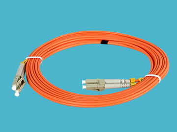 De oranje kabel LC van LSZH Koord van het MM.vezel het Optische Flard, de Terugkeerverlies van SM PC≥ 50dB
