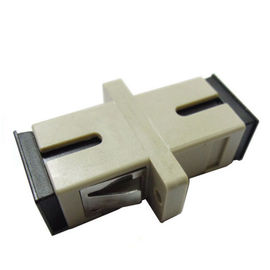 De Plastic Simplexsc/pc beige kleur van Multimode Vezel Optische Adapter van ISO RoHS