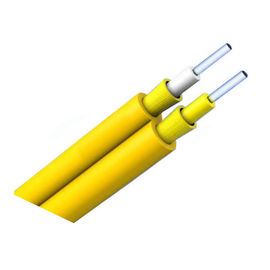 Coaxiale Binnengjfjbv de Vezel Optische Kabel van PVC/LSZH, Gele Lichtgewicht Duplexzipcord