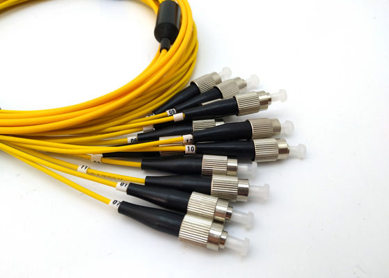 Simplex 12 Core FC UPC Breakout Mpo Fiber Cable