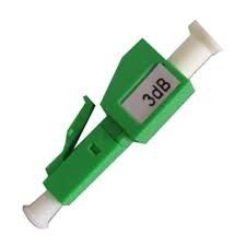 LC APC Singlemode Plug Type 15db Fiber Optic Attenuator