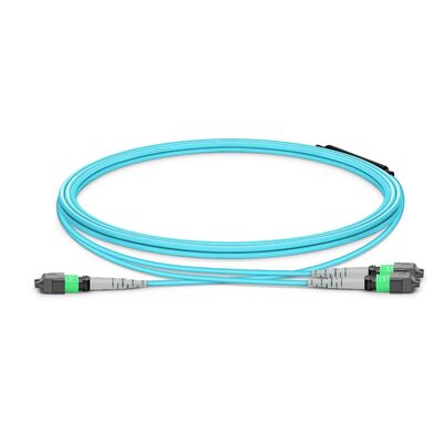 Kwaliteit MTP Breakout-kabel met 8° APC-eindvlak, OFNP brandveiligheidsklasse en 0,35dB Low IL voor snelle datalinks Fabriek