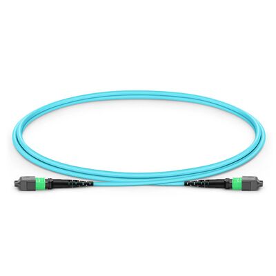 Kwaliteit MPO-16 Glasvezelkabel met 0,35dB Low IL en 8° APC-eindvlak voor 400G QSFP-DD en OSFP-transceivers Fabriek