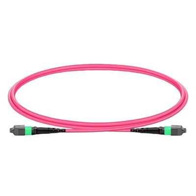 Kwaliteit MPO Jumper Cable met buigingsgevoelige vezels 7.5 mm Min. Buigingsradius en APC-eindvlak voor 400G-transceivers Fabriek