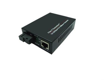 Zwarte kleur rj-45 Sc-de Media van Vezel Optische Ethernet Convertor is op het Campus Breedbandnetwerk van toepassing